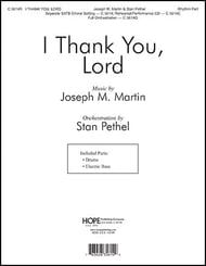 I Thank You, Lord Instrumental Parts choral sheet music cover